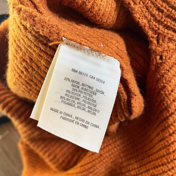 Anthropologie Moth Sweater Freeport Ribbed Knit V Neck Tie Front  Extra Small - Picture 5 of 8